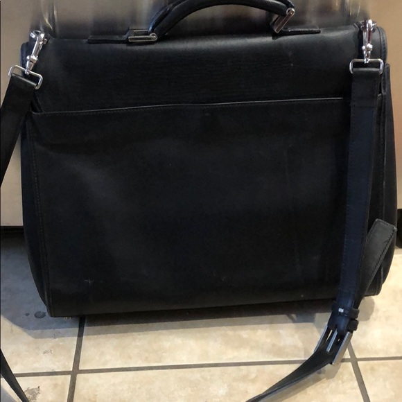 Cole Haan black leather briefcase/laptop bag - Picture 5 of 6